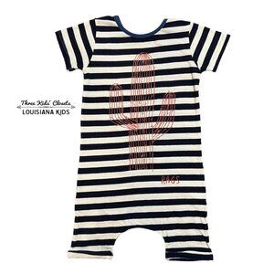 Rags 18-24m Cactus On Stripes Short Romper